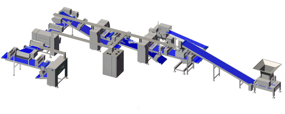 3D che estrae il rullo resistente della pasta, progettazione modulare dell&#039;attrezzatura di Sheeter della pasta di pasticceria